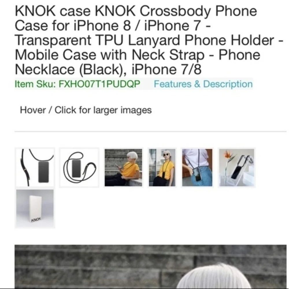KNOK Case iPhone 7/8 Crossbody Phone Case